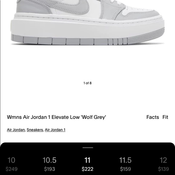 Jordan 1 Elevate Low Wolf Grey - Picture 5 of 13
